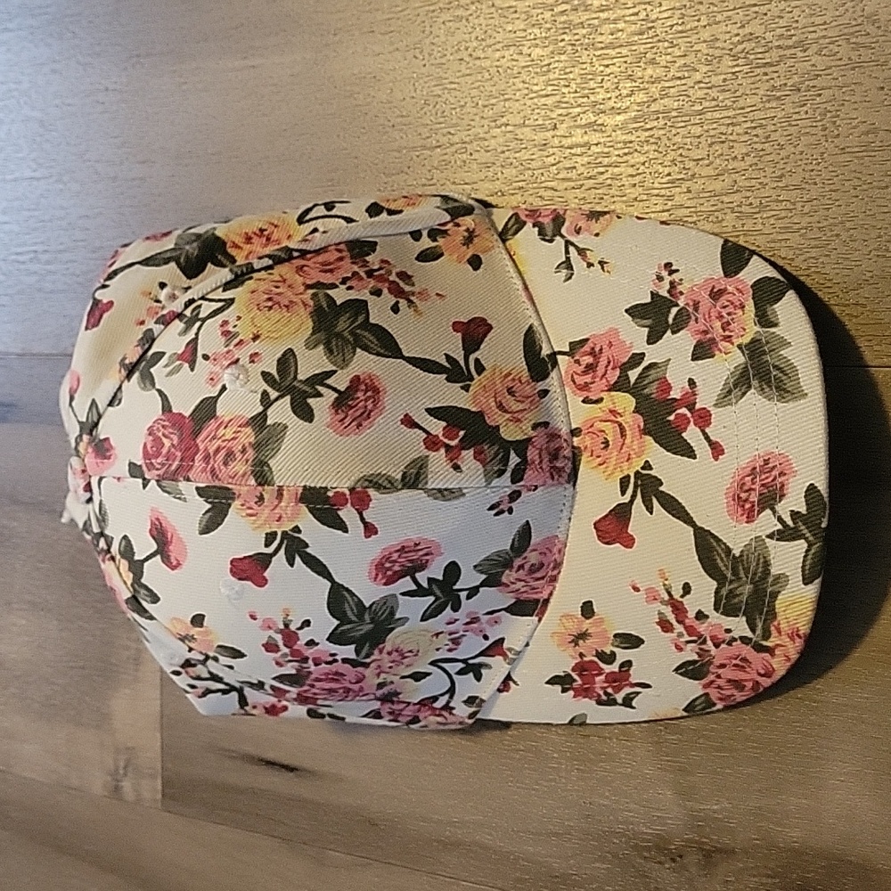 Floral baseball cap